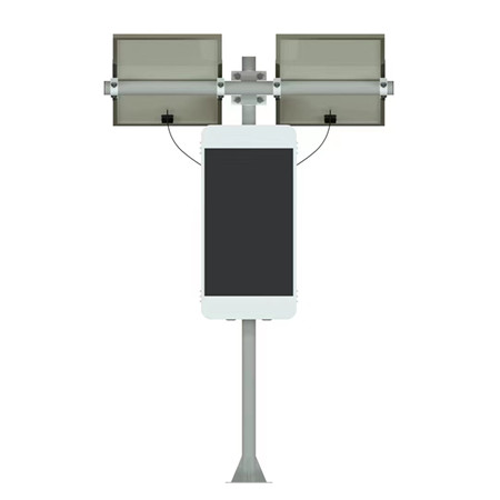 solar powered HD led display for light poles and trailer screens